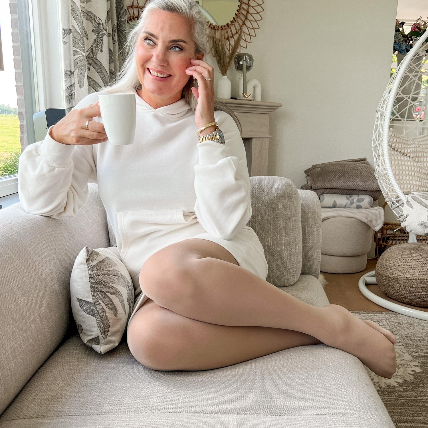 120 Denier Tights - Builder's Tea - Snag