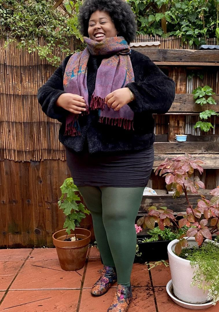 80 Denier Tights - Hit the Bottle Green - Snag