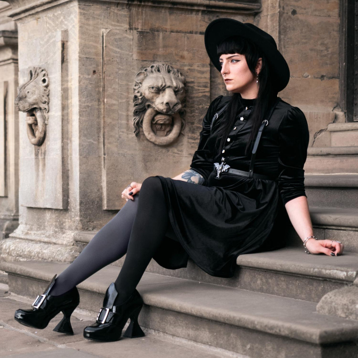 80 Denier Duo Tights - Graveyard Shift
