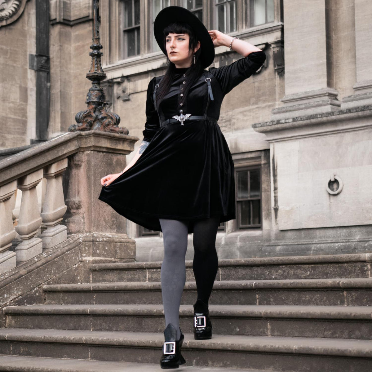 80 Denier Duo Tights - Graveyard Shift