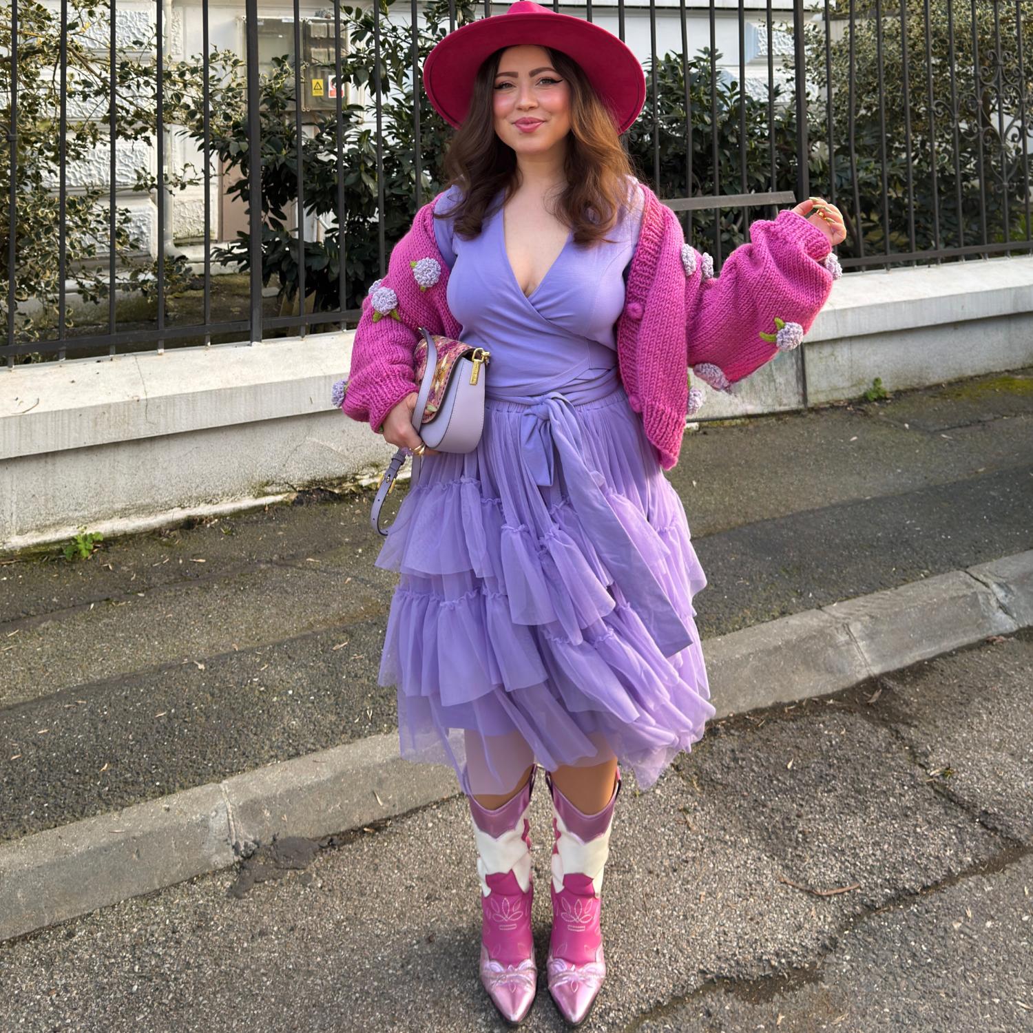 Mesh Skirt - Lavender Fields