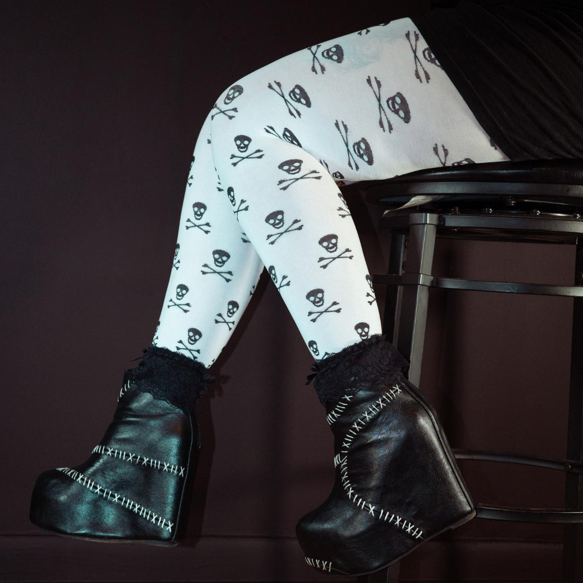 Opaque Tights Skullz - Snow White