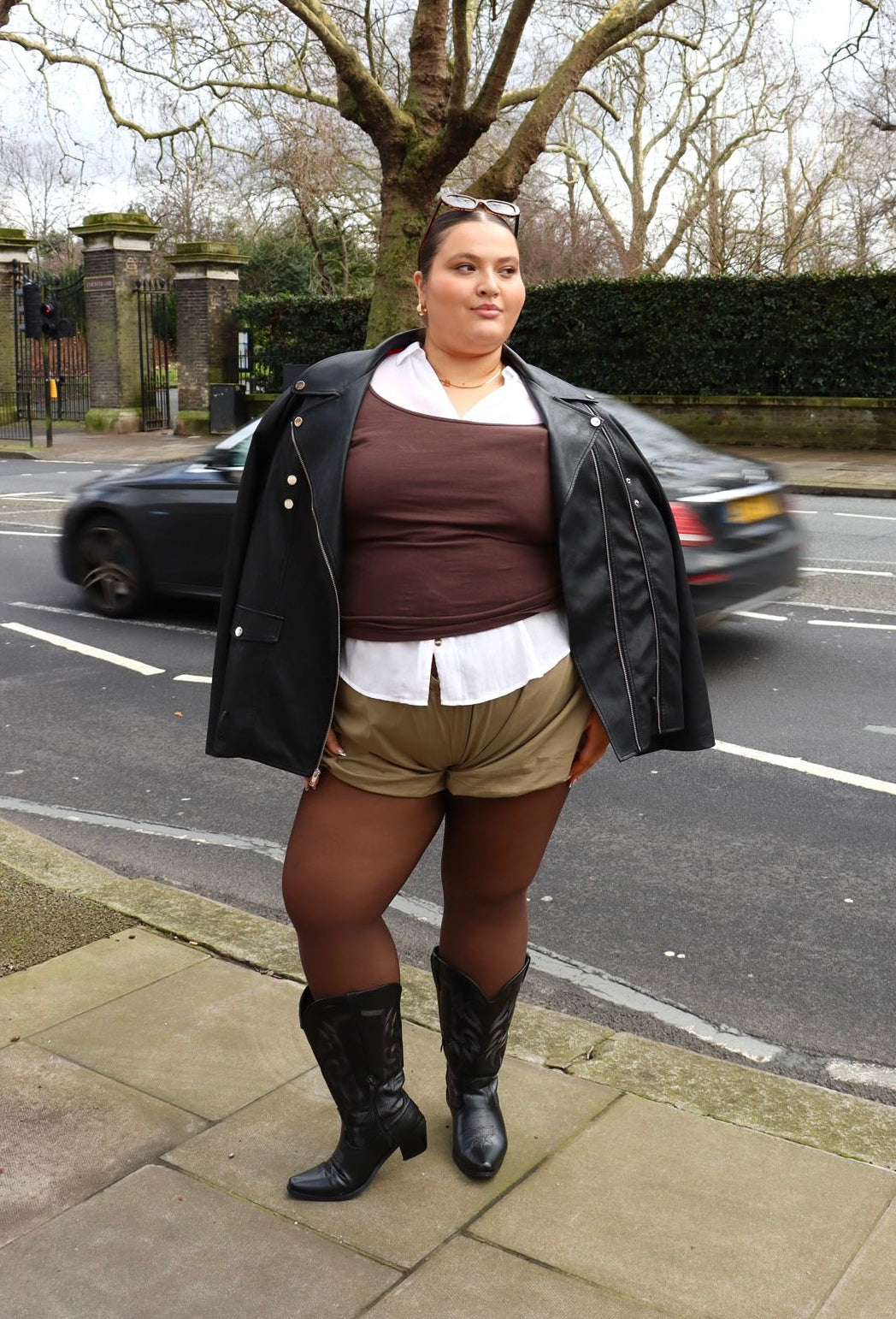 50 Denier Semi-Opaque Tights - Hot Chocolate