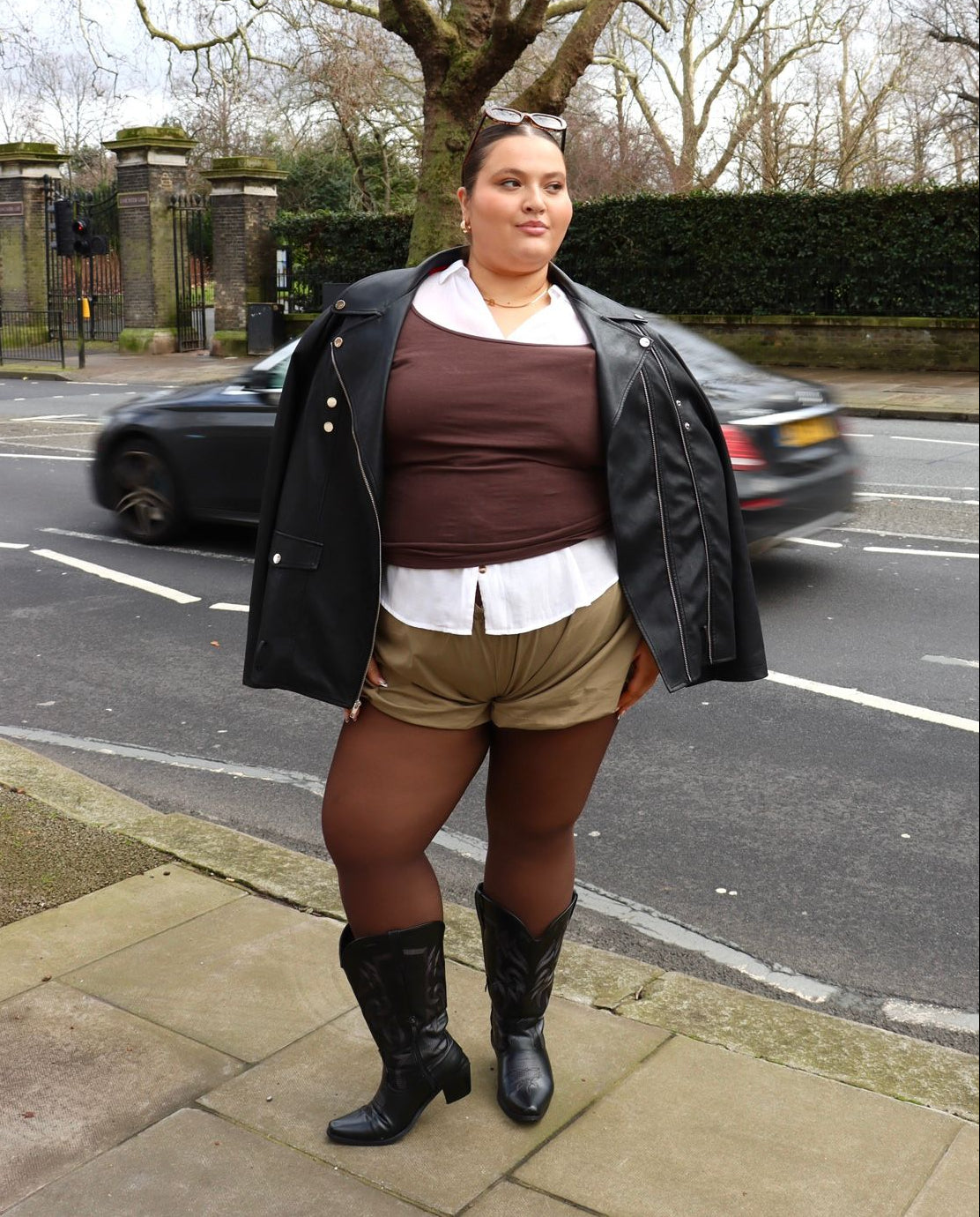 50 Denier Semi-Opaque Tights - Hot Chocolate