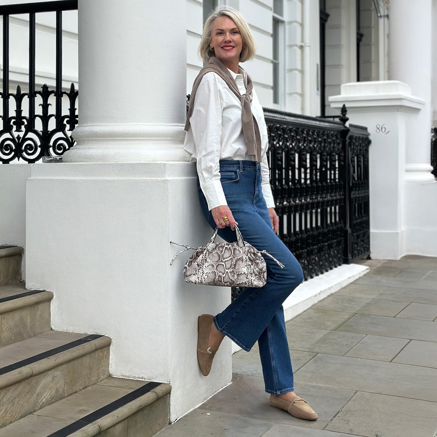 Organic Bootcut Jeans - Atlantic