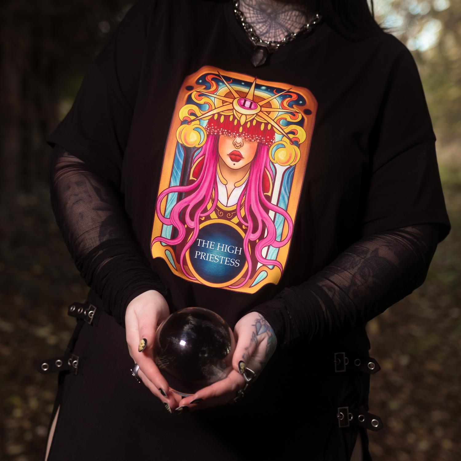 Major Arcana Boxy Tee - II The High Priestess