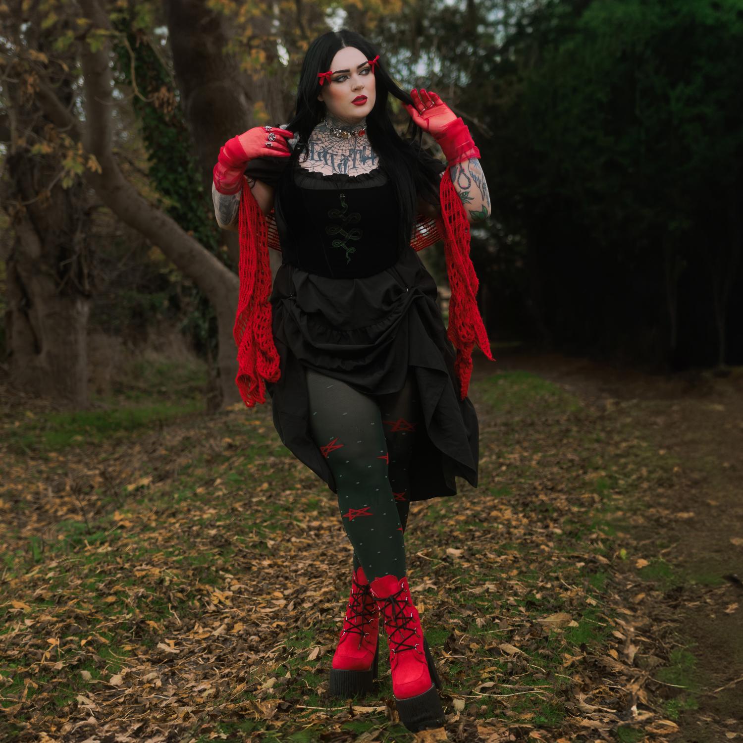 80 Denier Opaque Tights - Woodland Magick