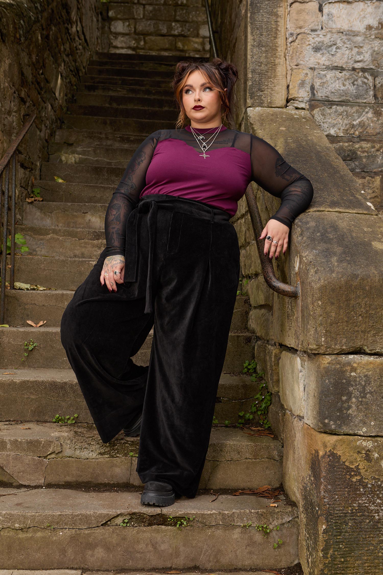 Country Fashion Engelse Kleding Site Florence Mesh Sleeve Top In