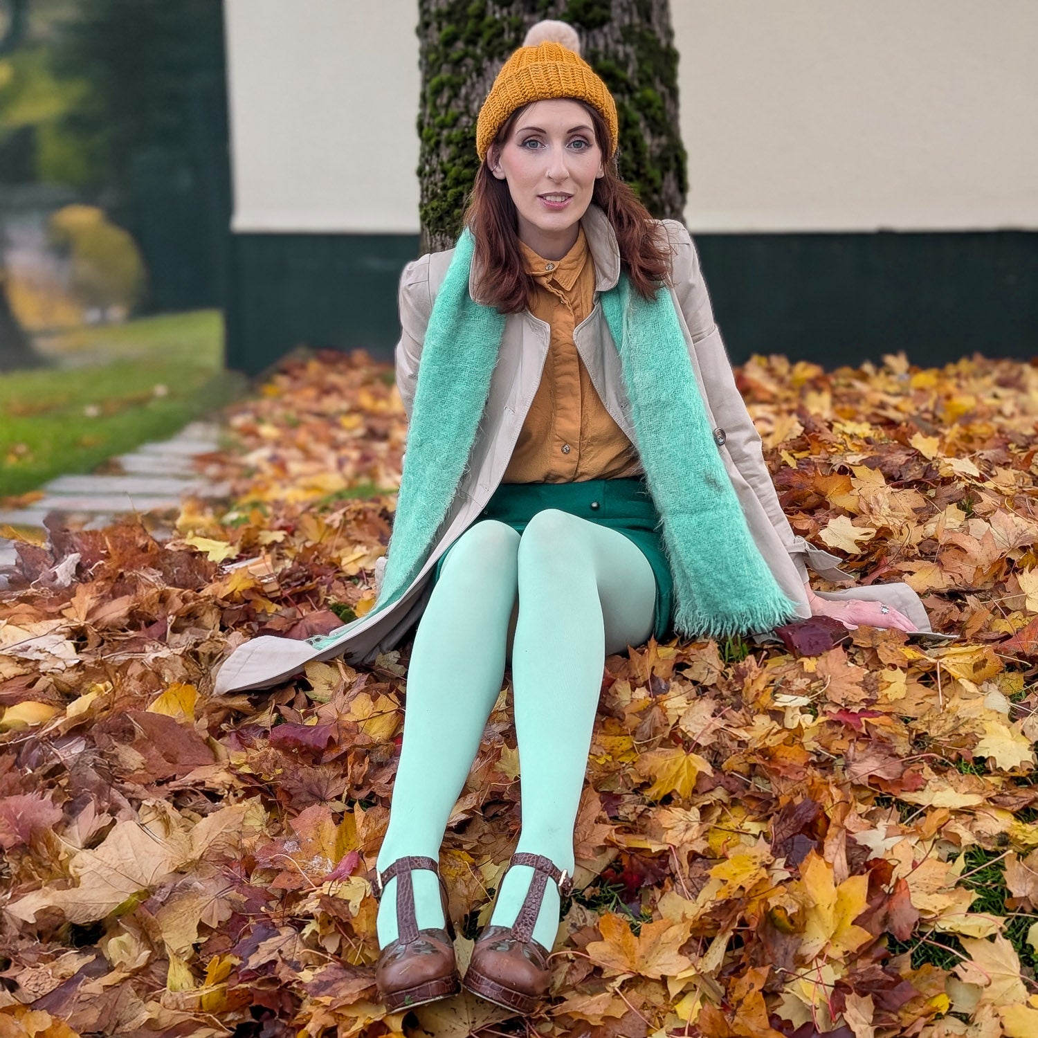 120 Denier Tights - Chalcedony