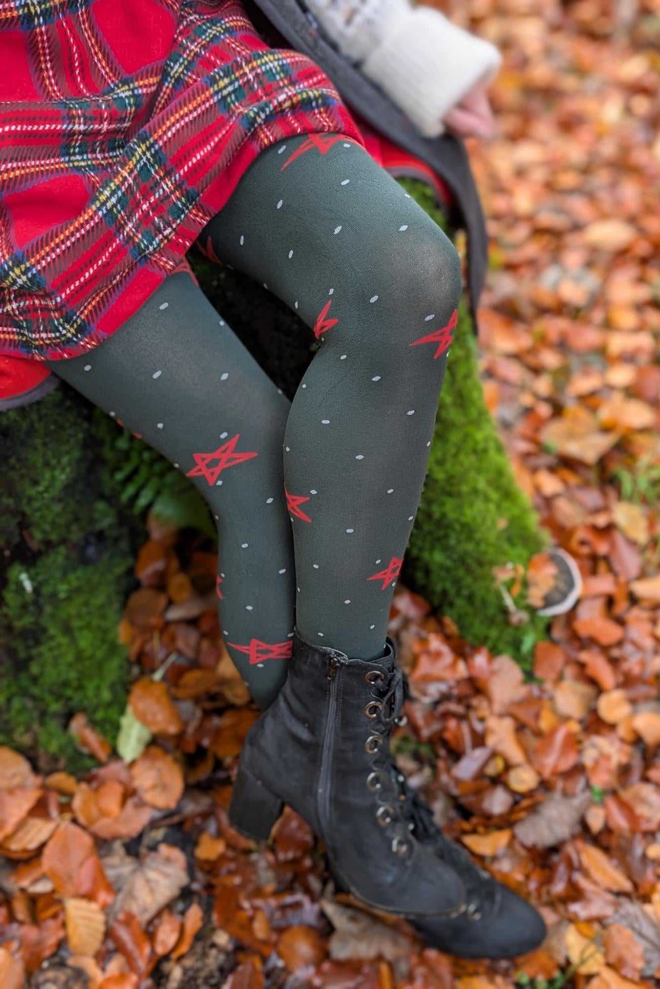 80 Denier Opaque Tights - Woodland Magick