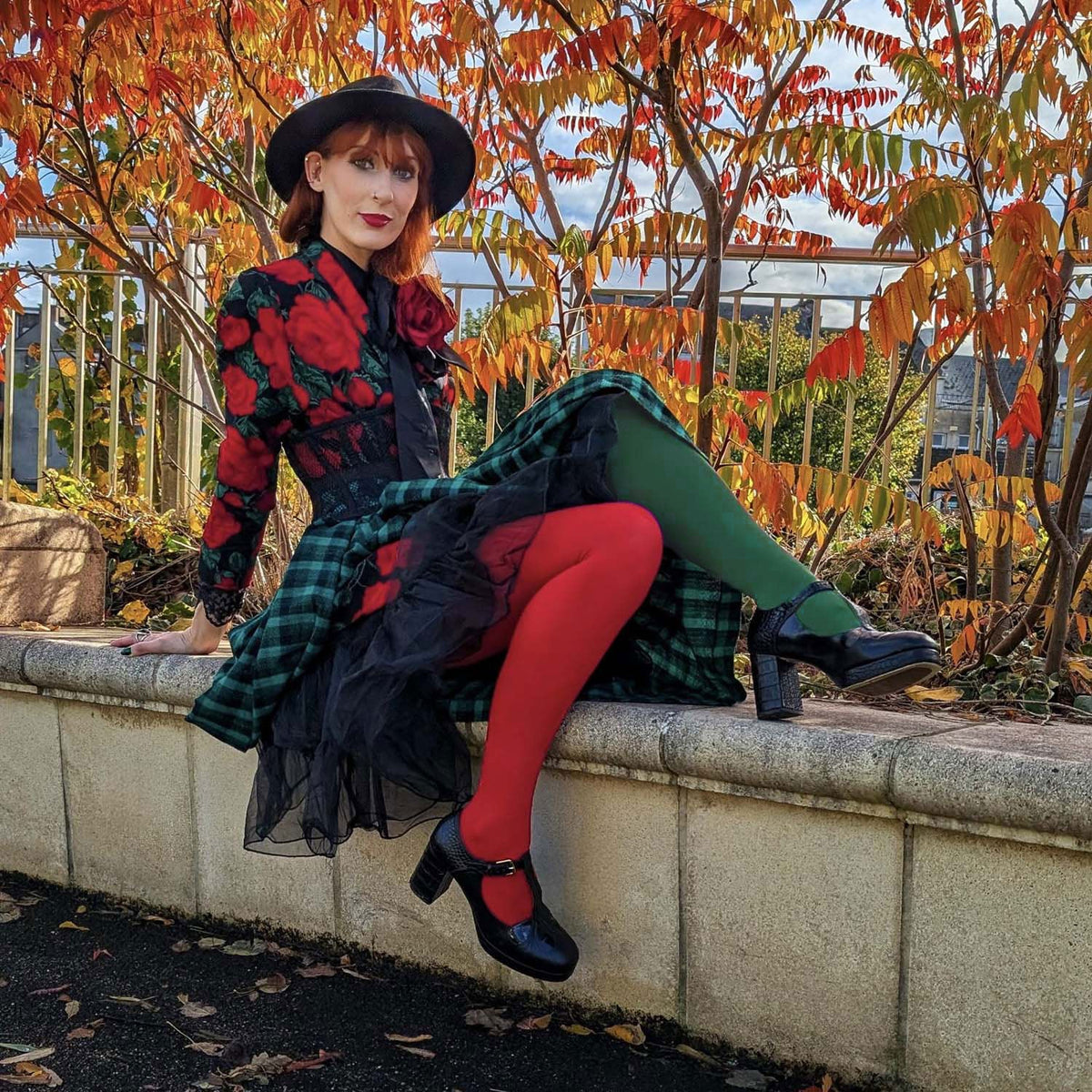 80 Denier Duo Tights - Bottled Delight
