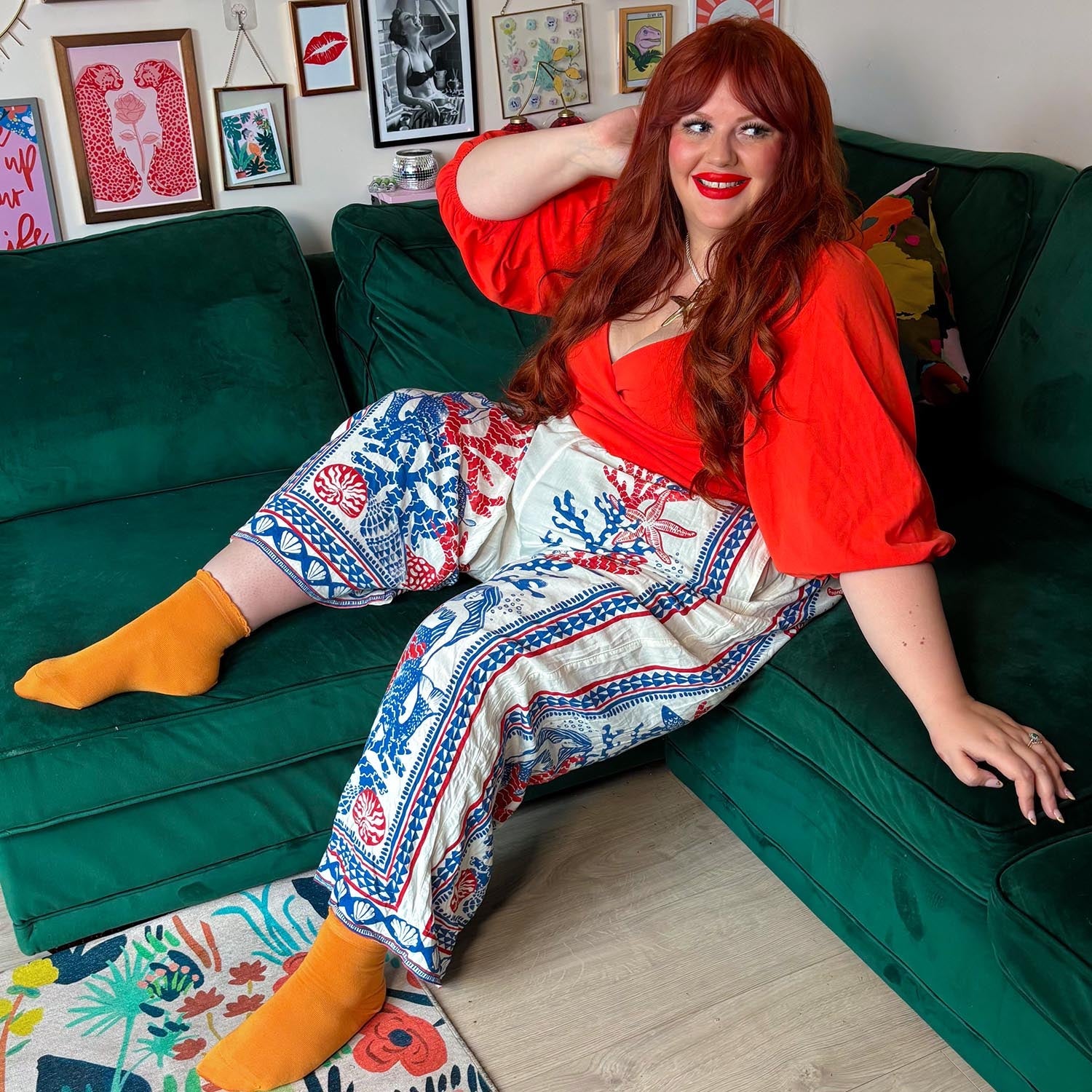 Bamboo Ankle Socks - Starfish