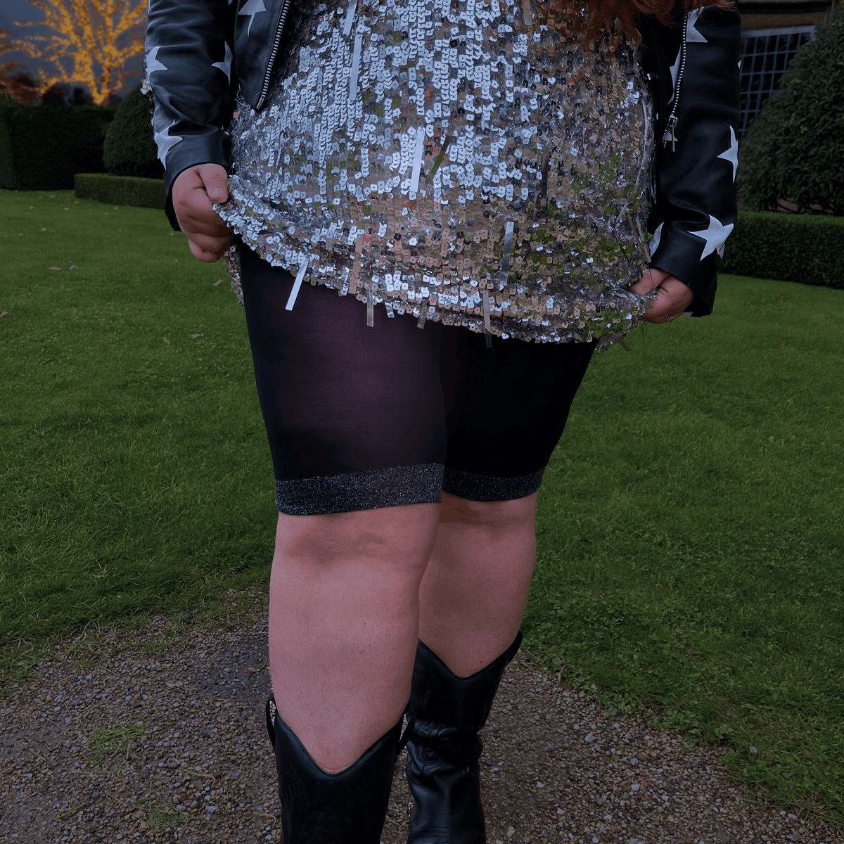 Chub Rub Lurex Shorts - Black
