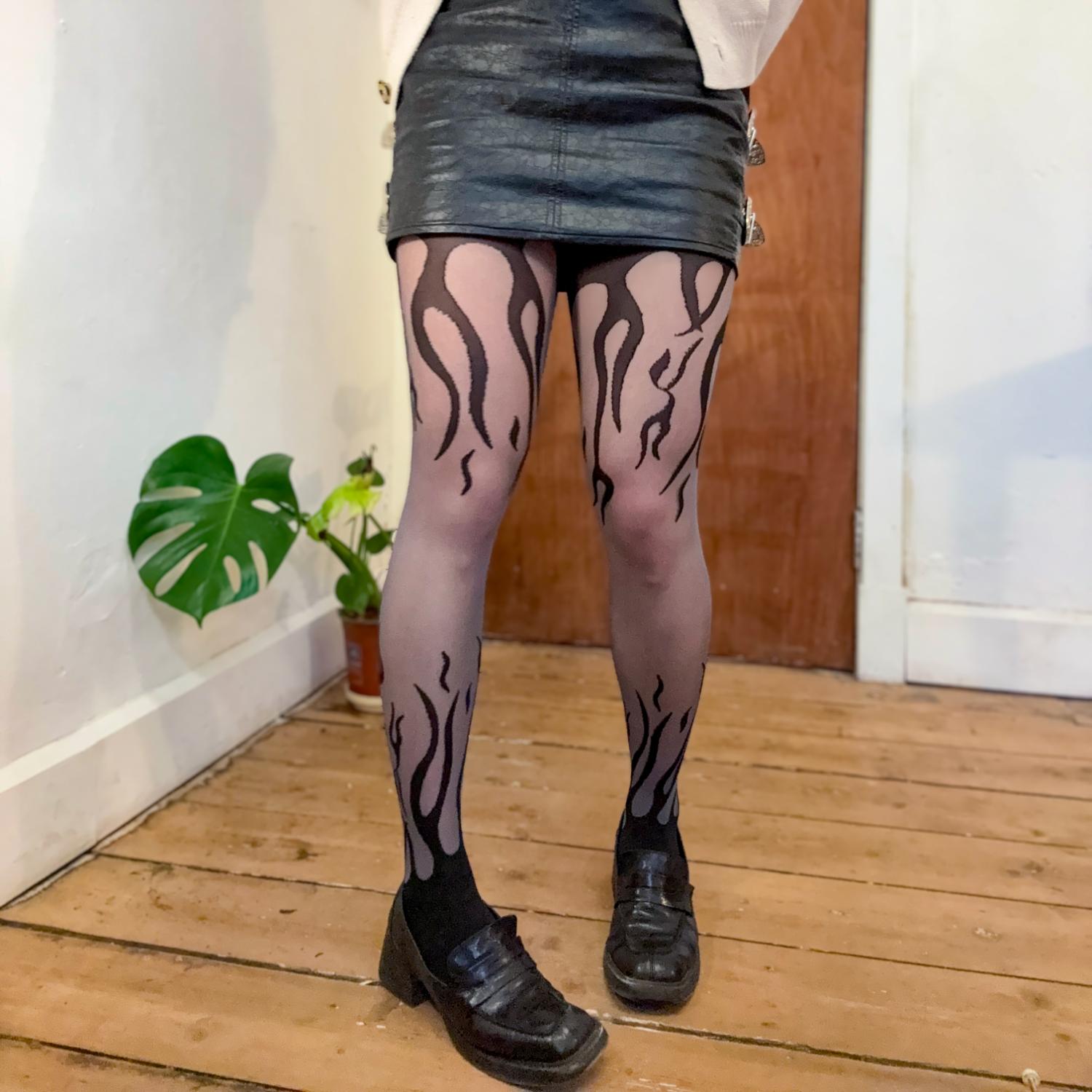 Sheer Tights - Flames