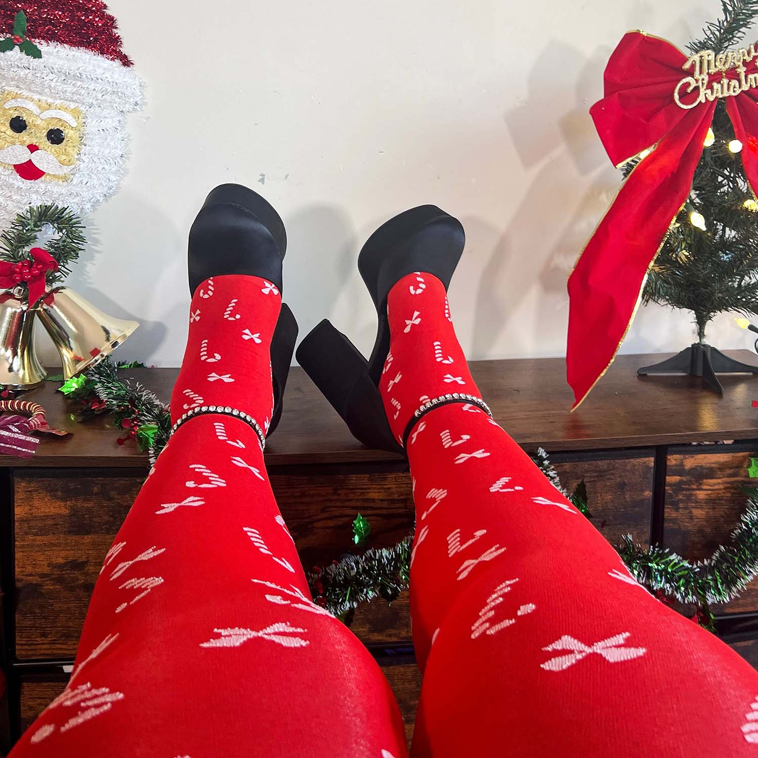 80 Denier Opaque Tights - Bow To Me