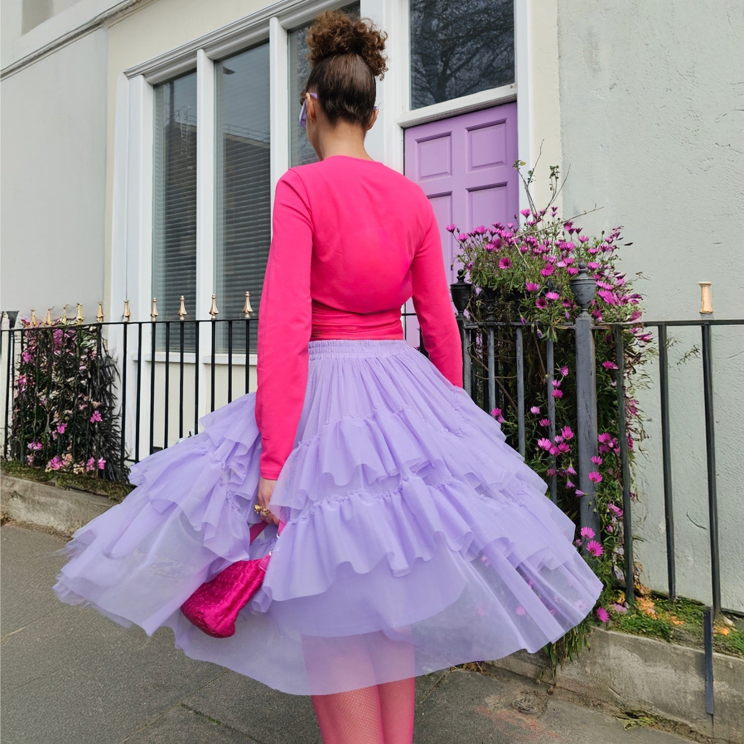 Mesh Skirt - Lavender Fields