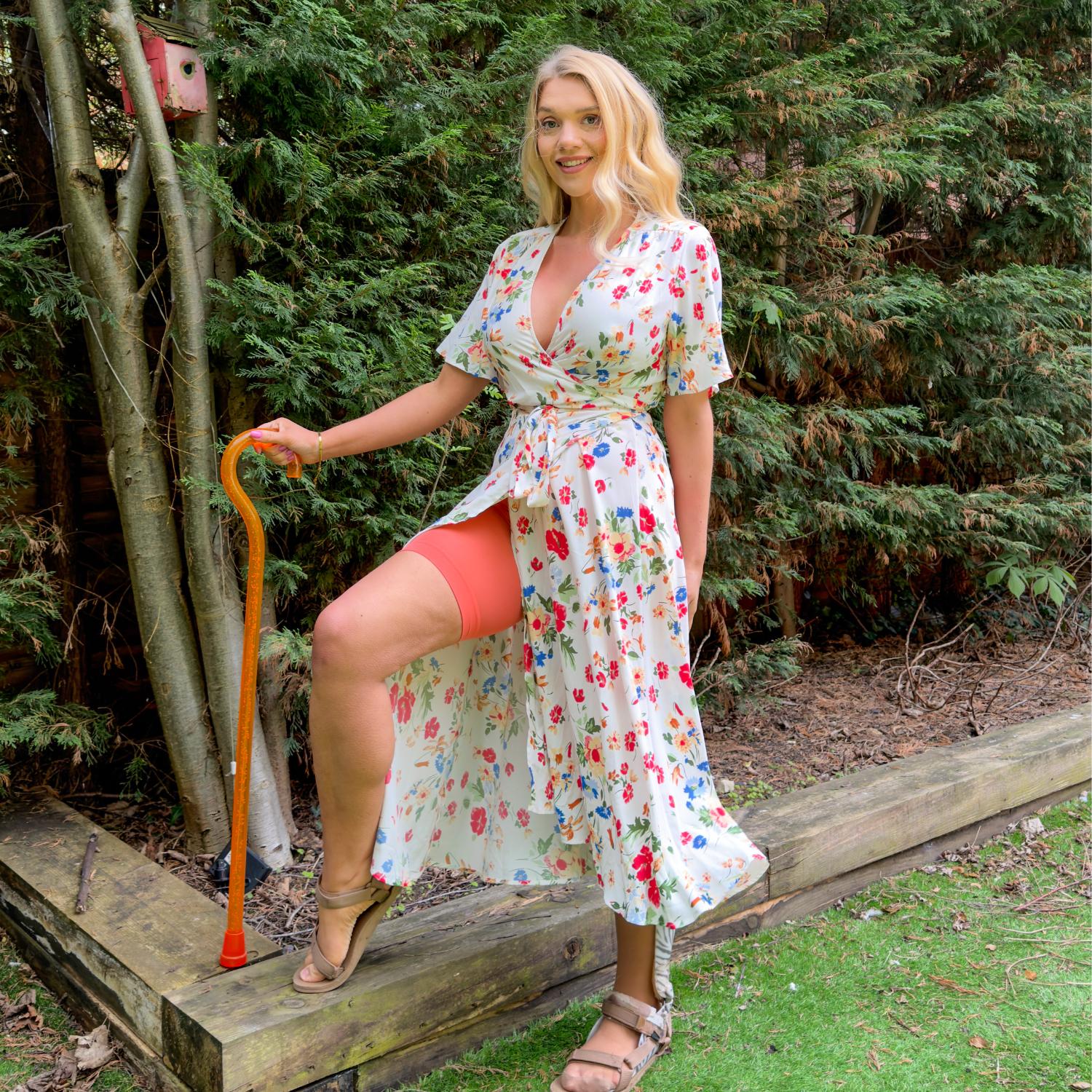 Stay Cool Chub Rub Shorts - Hot Coral