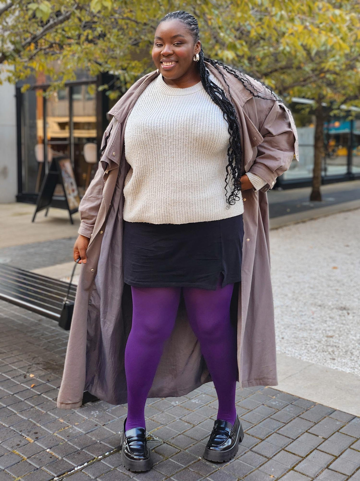 120 Denier Super-Opaque Tights - Fancy Darkness