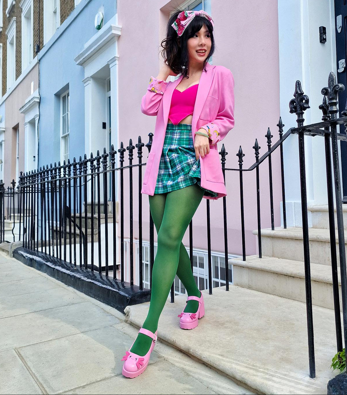 50 Denier Semi - Opaque Tights - Petit Pois
