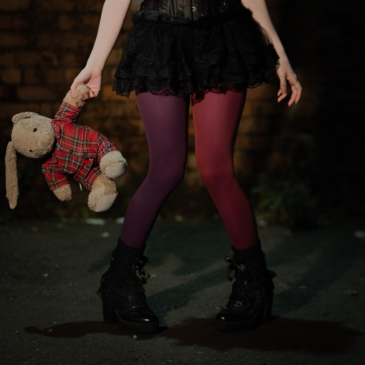 80 Denier Duo Tights - Plurgundy