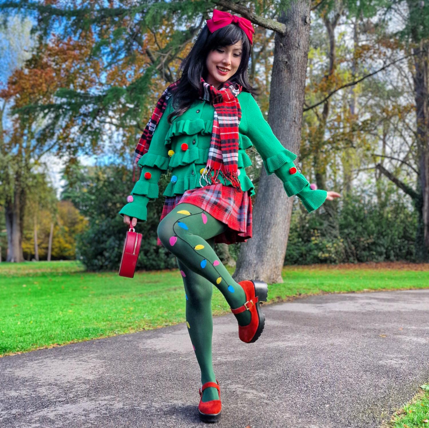 80 Denier Opaque Tights - Fairy Lights