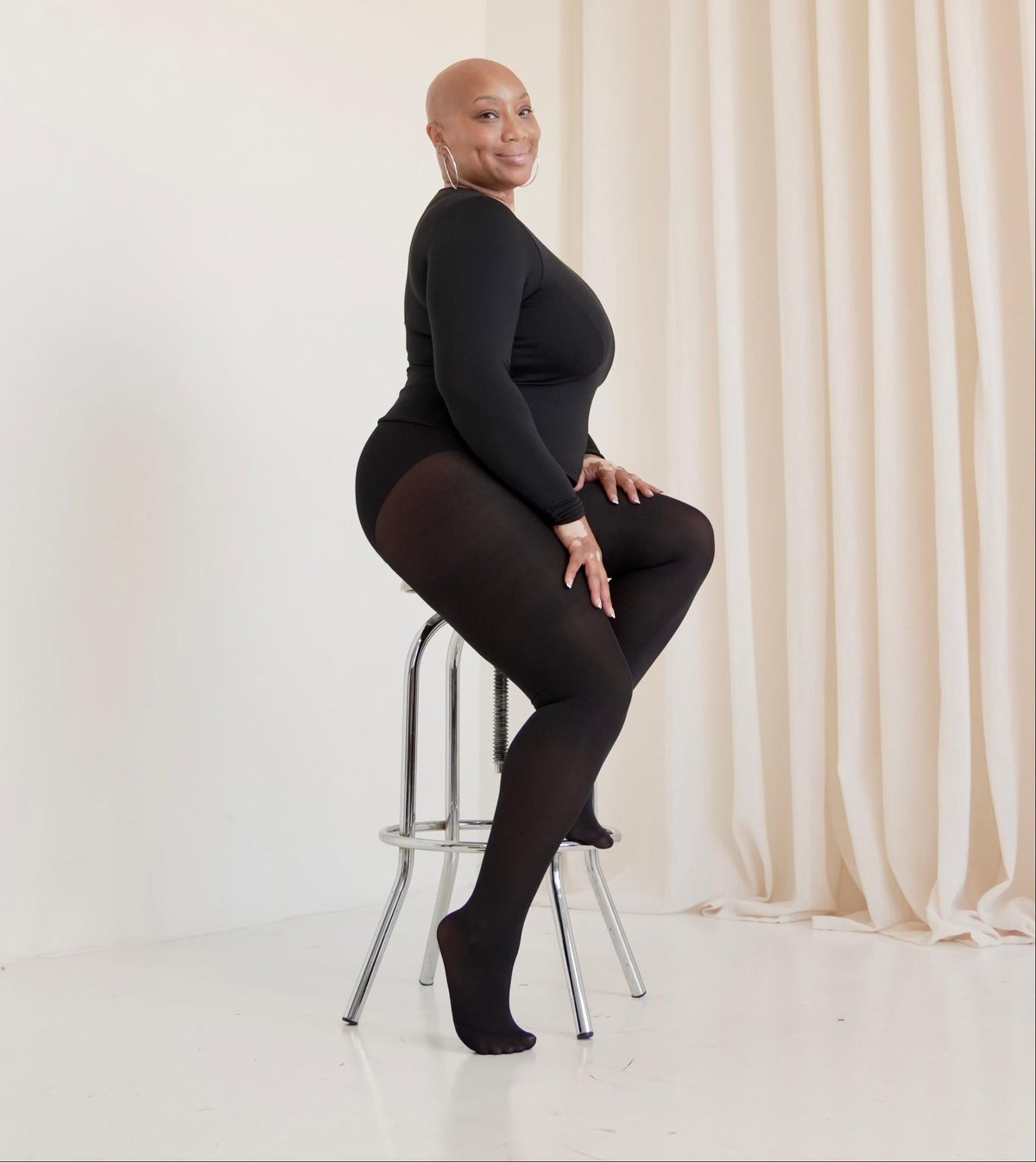 80 Denier Opaque Tights - Black