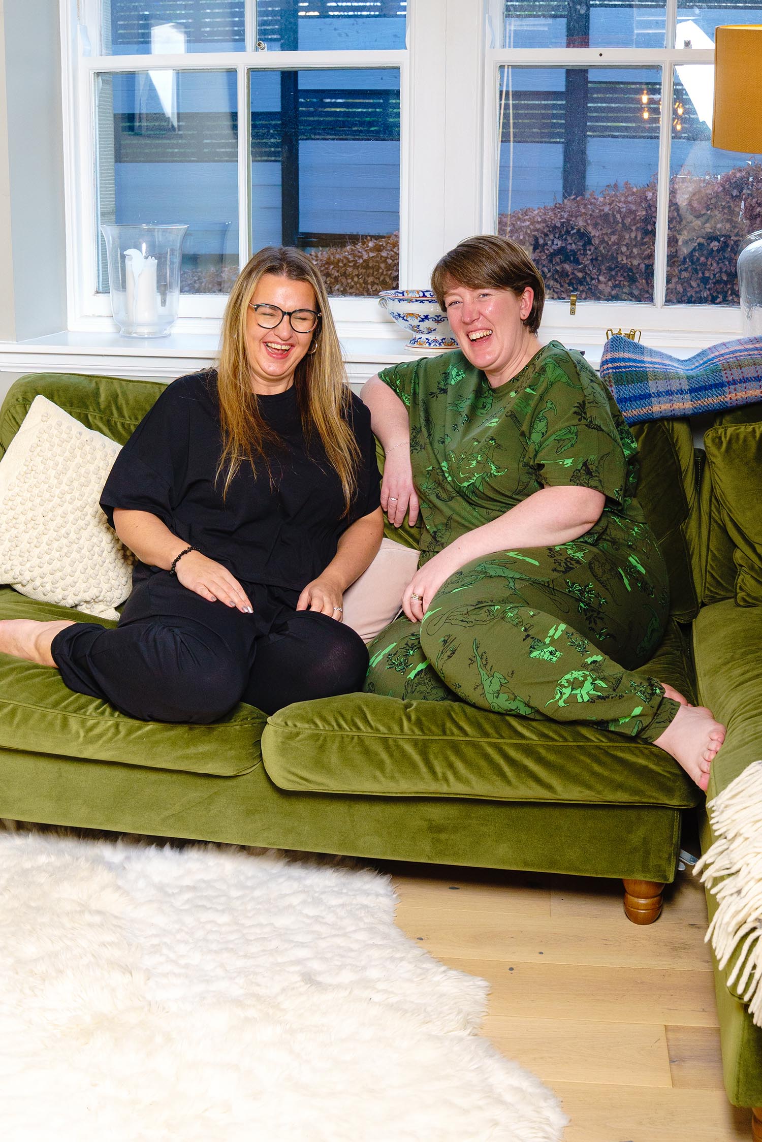 Organic Cotton PJ Bottoms - Plain Black