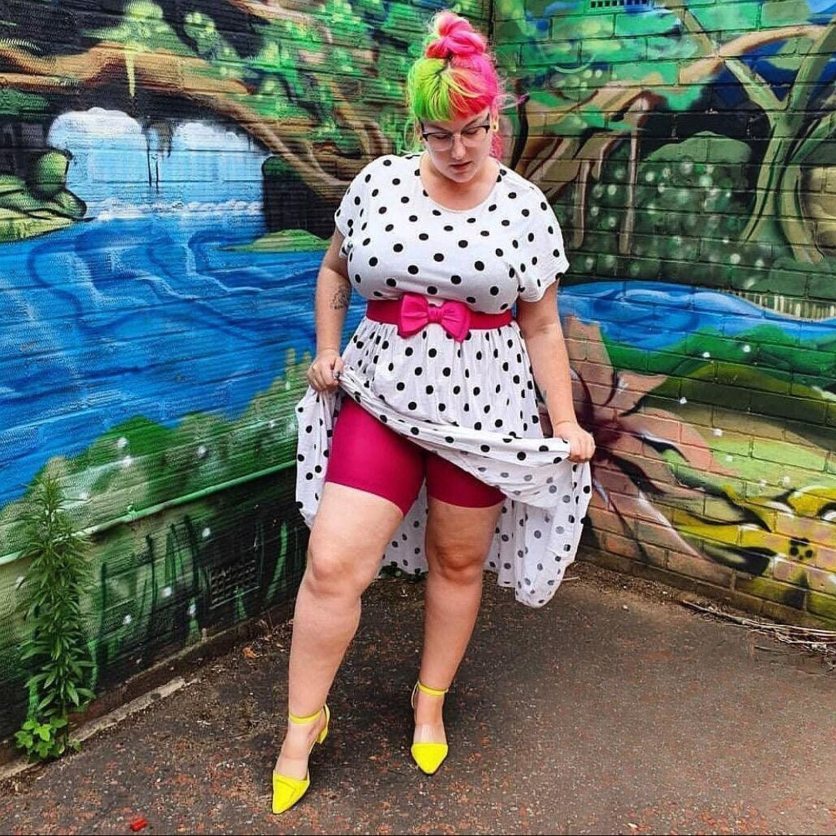 Stay Cool Chub Rub Shorts - Raspberry Pie