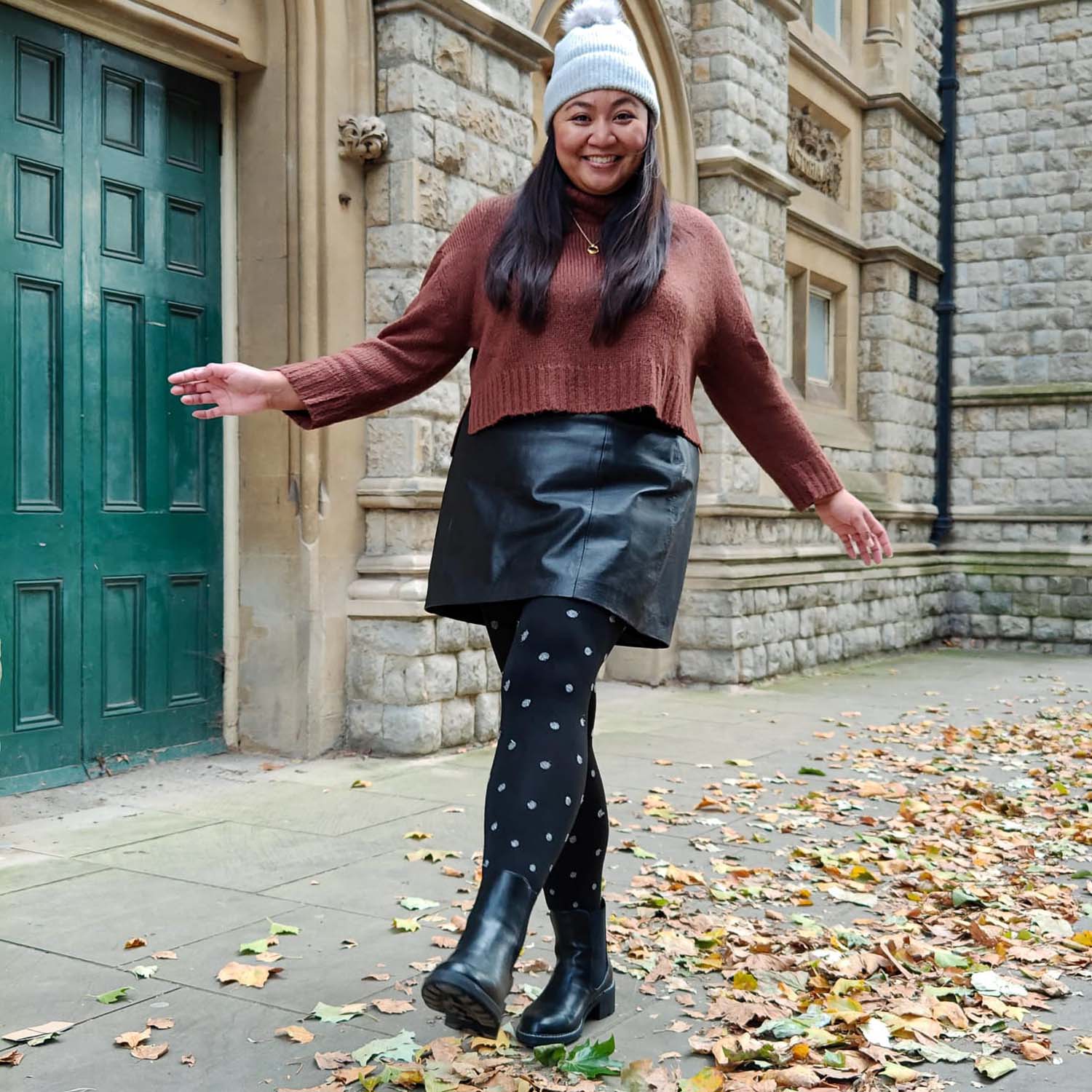 80 Denier Tights - Polka Bear