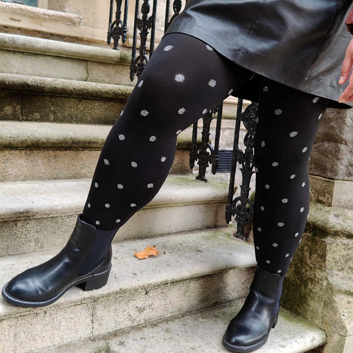 80 Denier Tights - Polka Bear