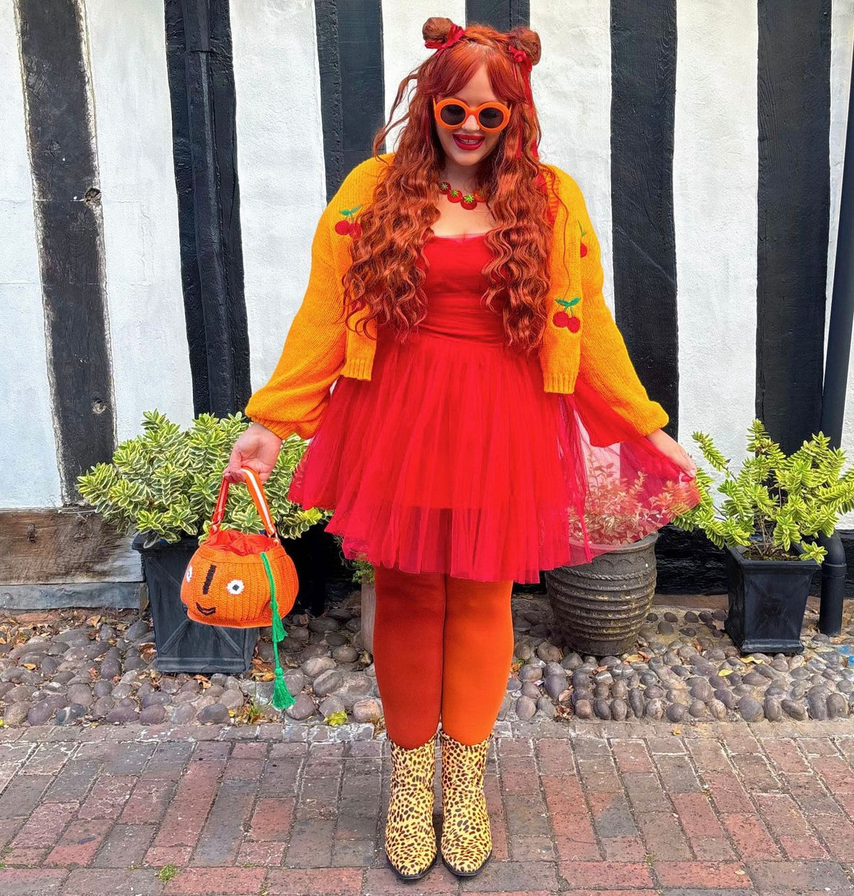 80 Denier Duo Tights - Pumpkin Pie