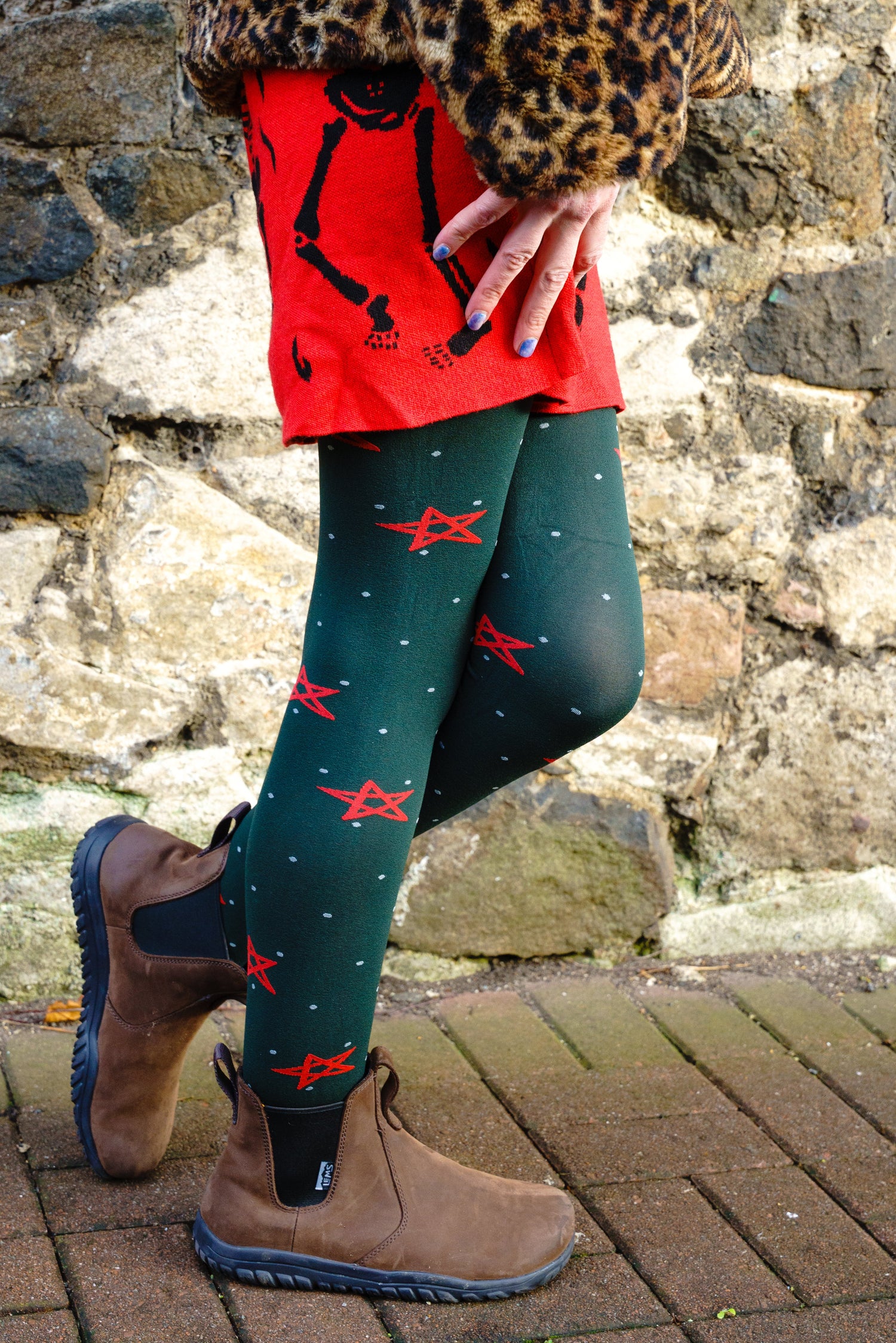 80 Denier Opaque Tights - Woodland Magick