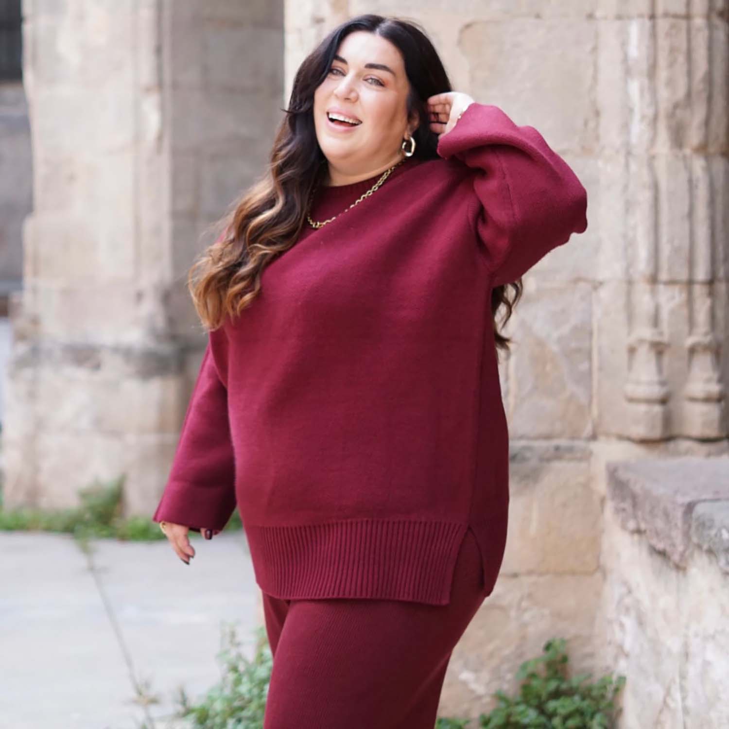 Roast Soft Knit Longline Jumper Snag