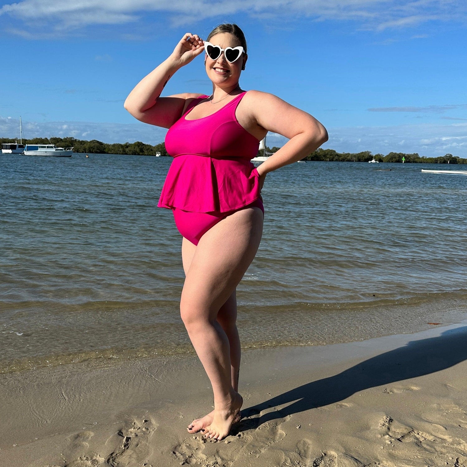 Bikini Top - Who you gonna call? - Hot Pink - Snag