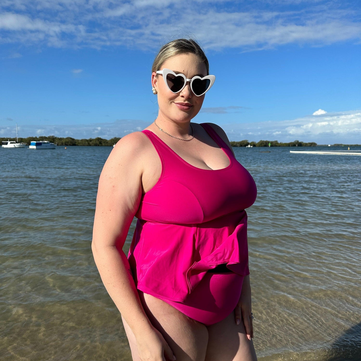 Bikini Top - Who you gonna call? - Hot Pink - Snag