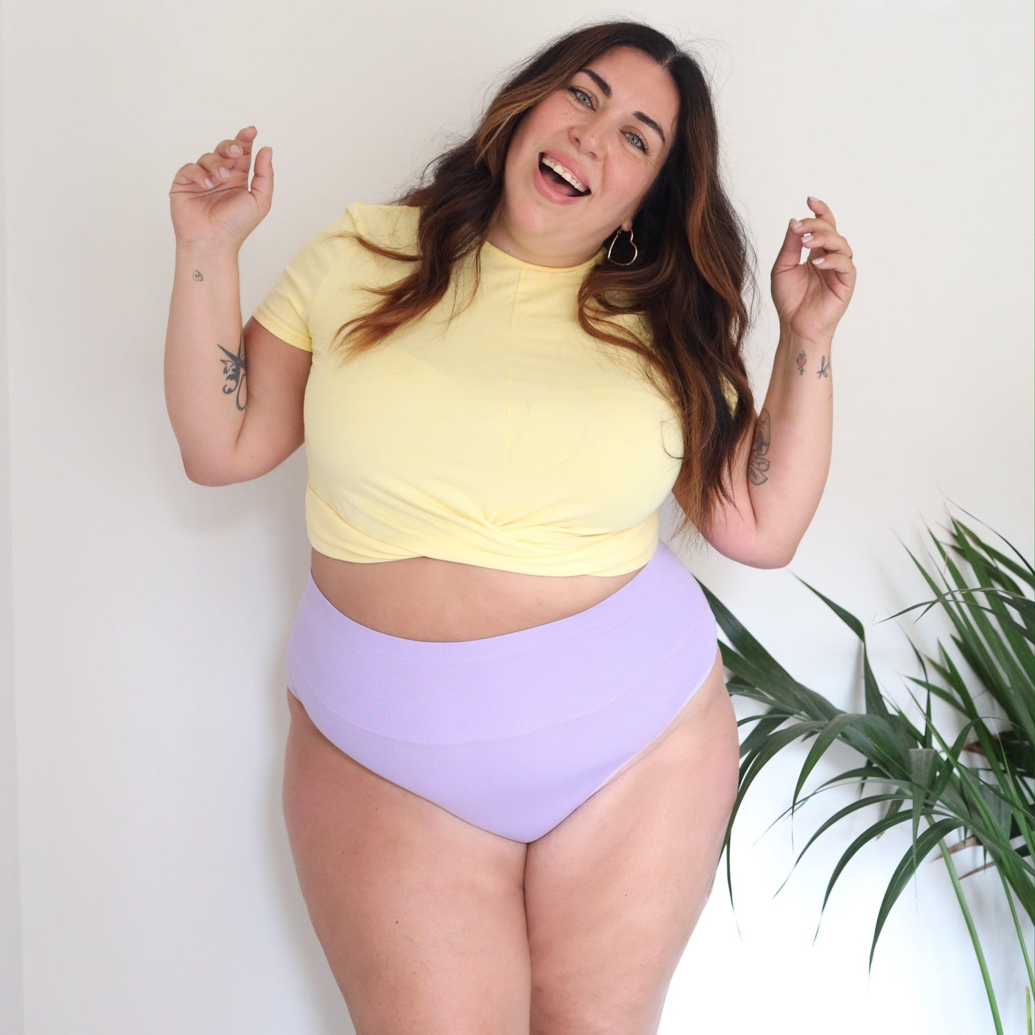 Cheeky High Leg Knickers - Cassis de Violet - Snag