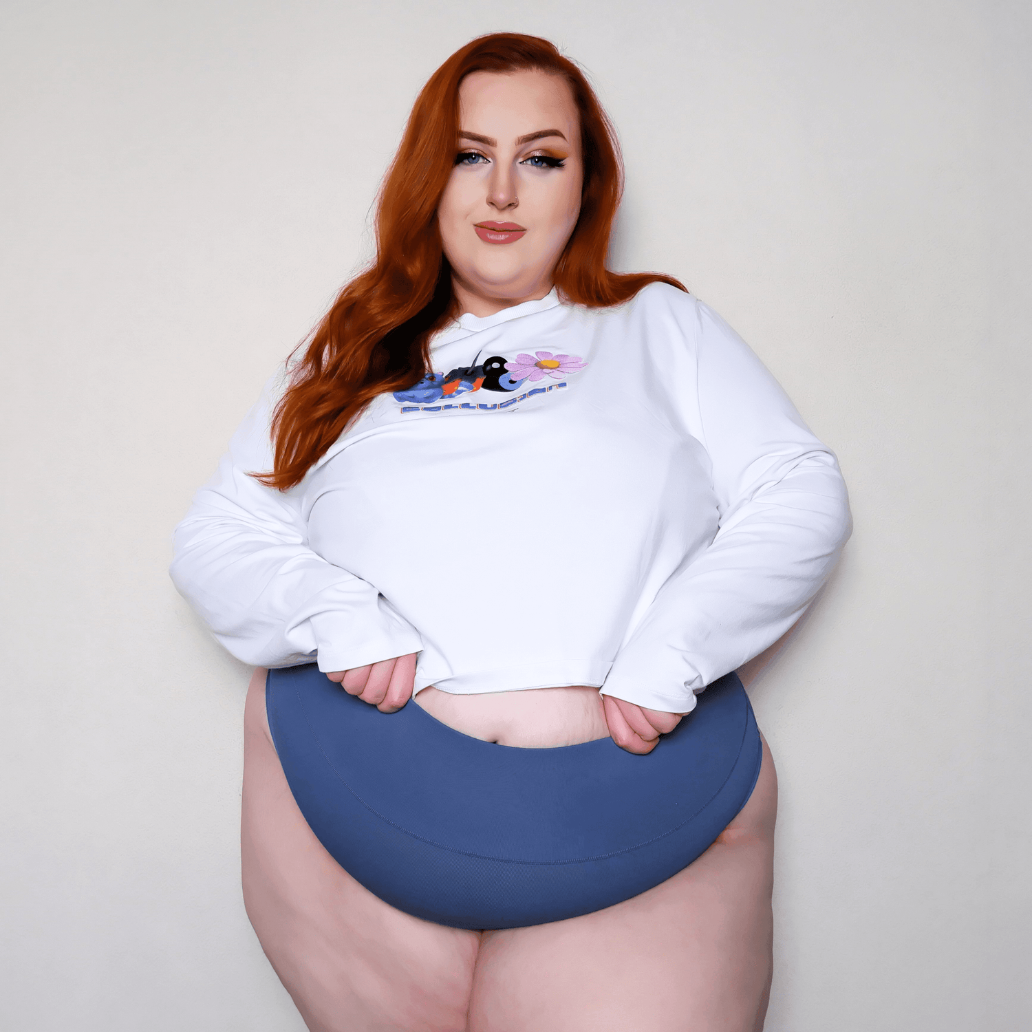 Cheeky High Leg Knickers - Denim - Snag