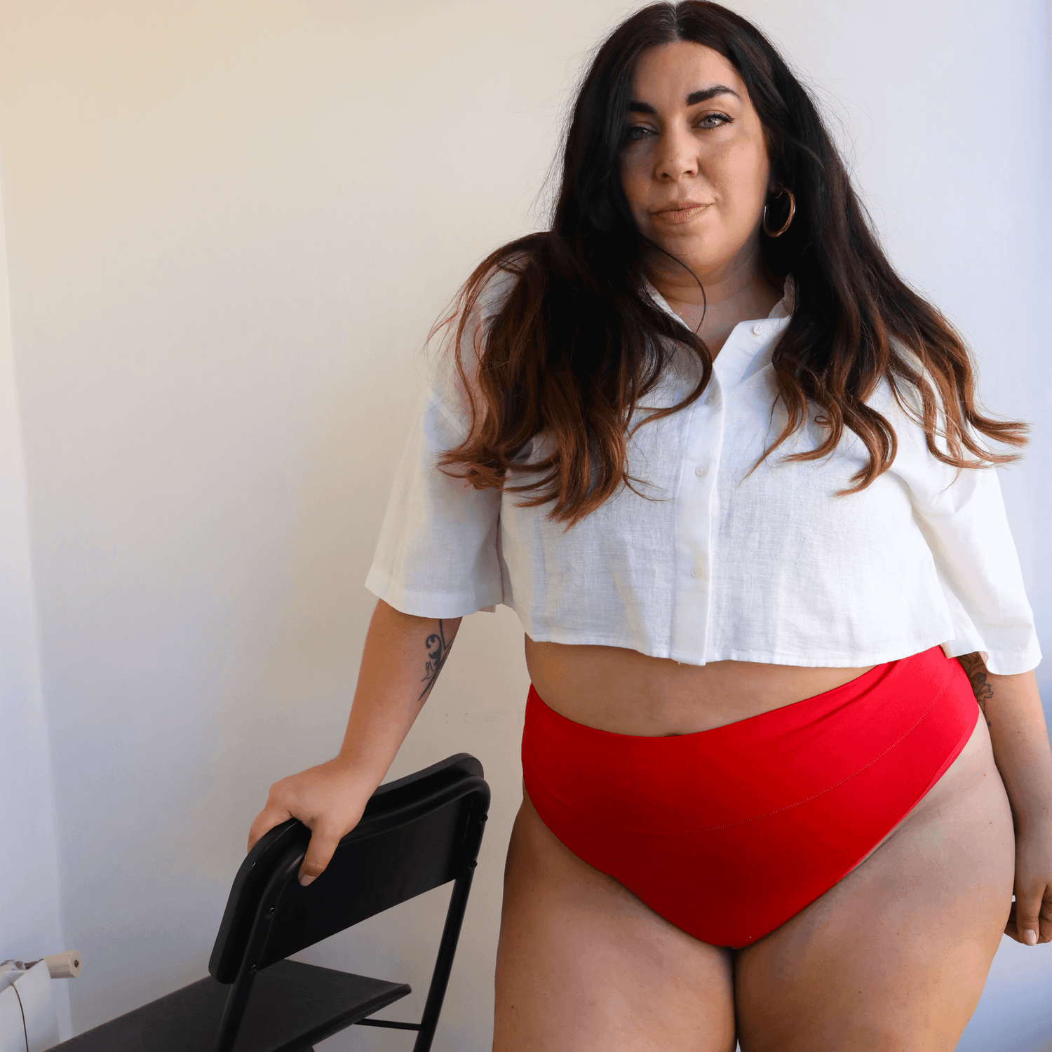 Cheeky High Leg Knickers - Lobster - Snag