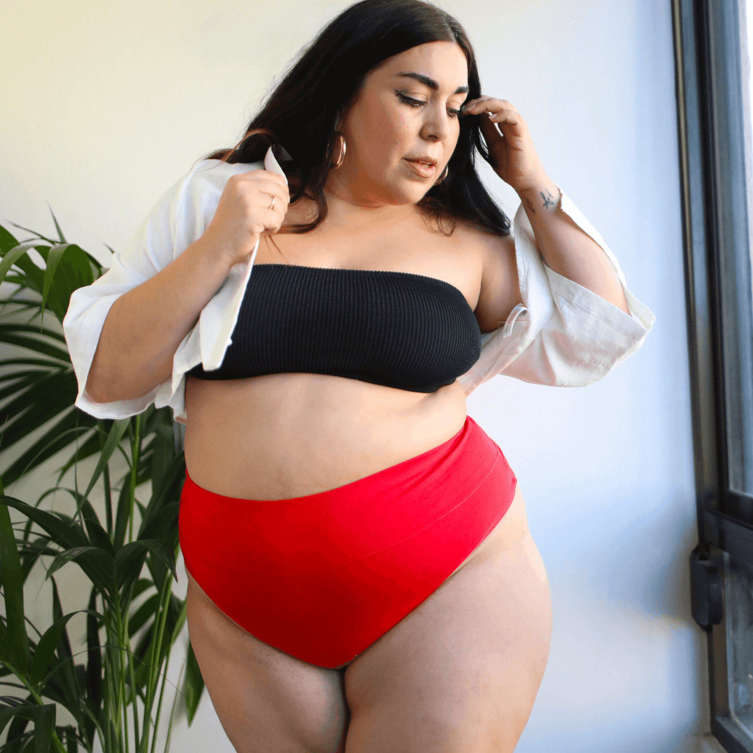 Cheeky High Leg Knickers - Lobster - Snag