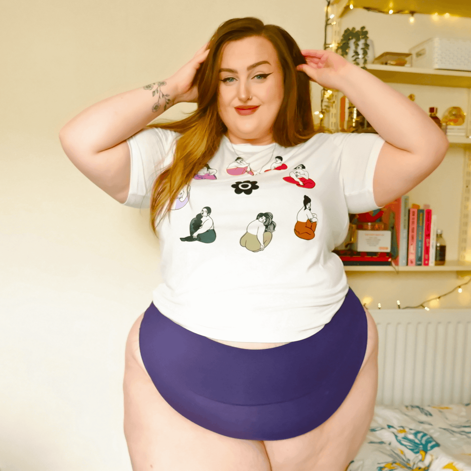 Cheeky High Leg Knickers - Suffragette Purple - Snag