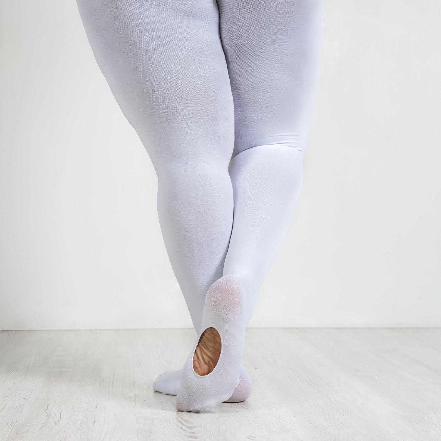 Convertible Dance Tights - White - Snag