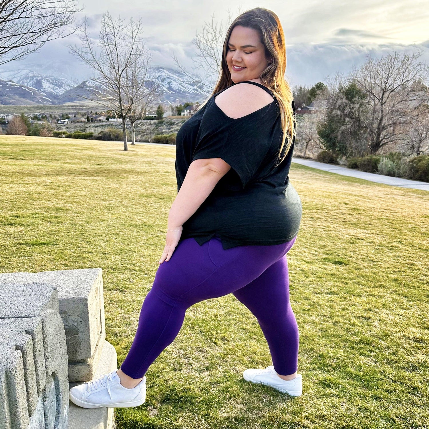 Debbie Off Shoulder Tee - Black - Snag