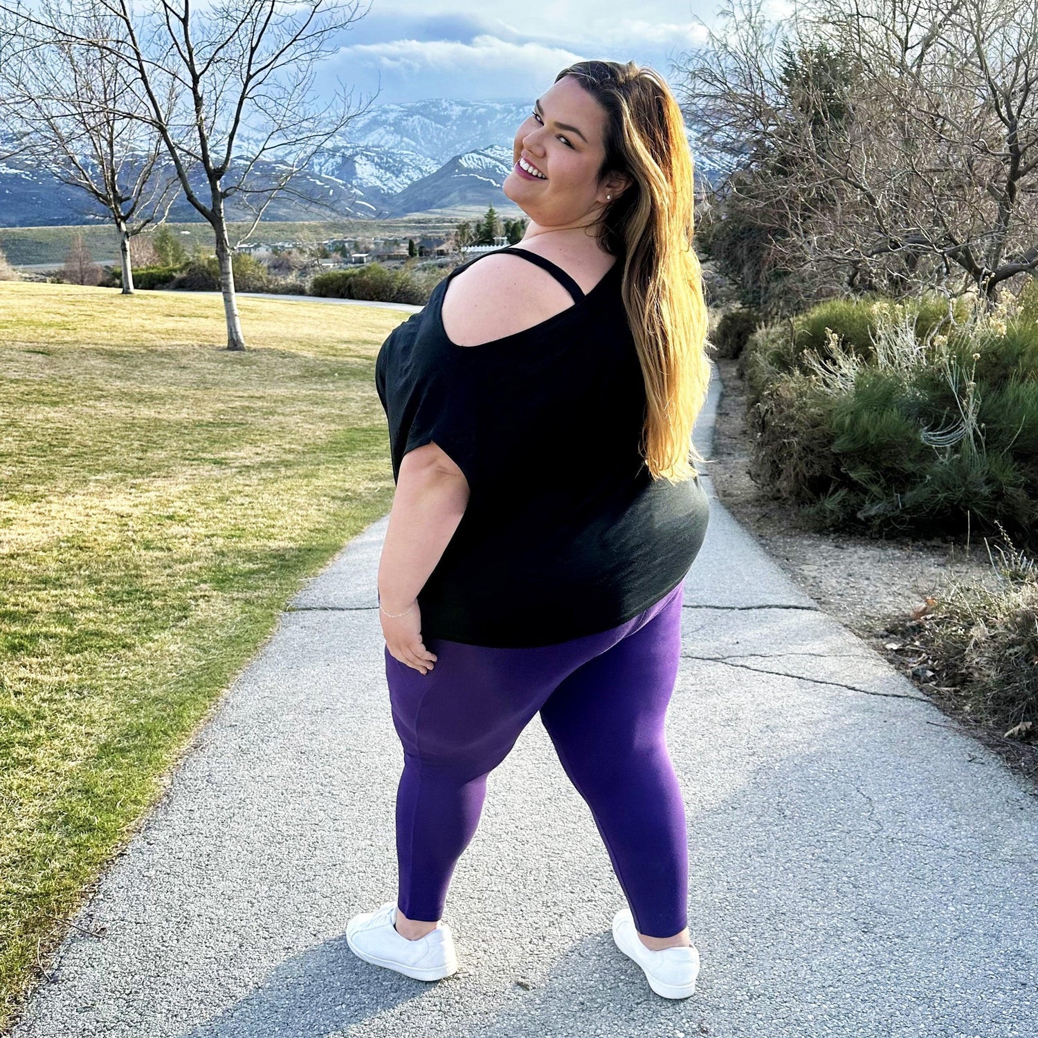 Debbie Off Shoulder Tee - Black - Snag