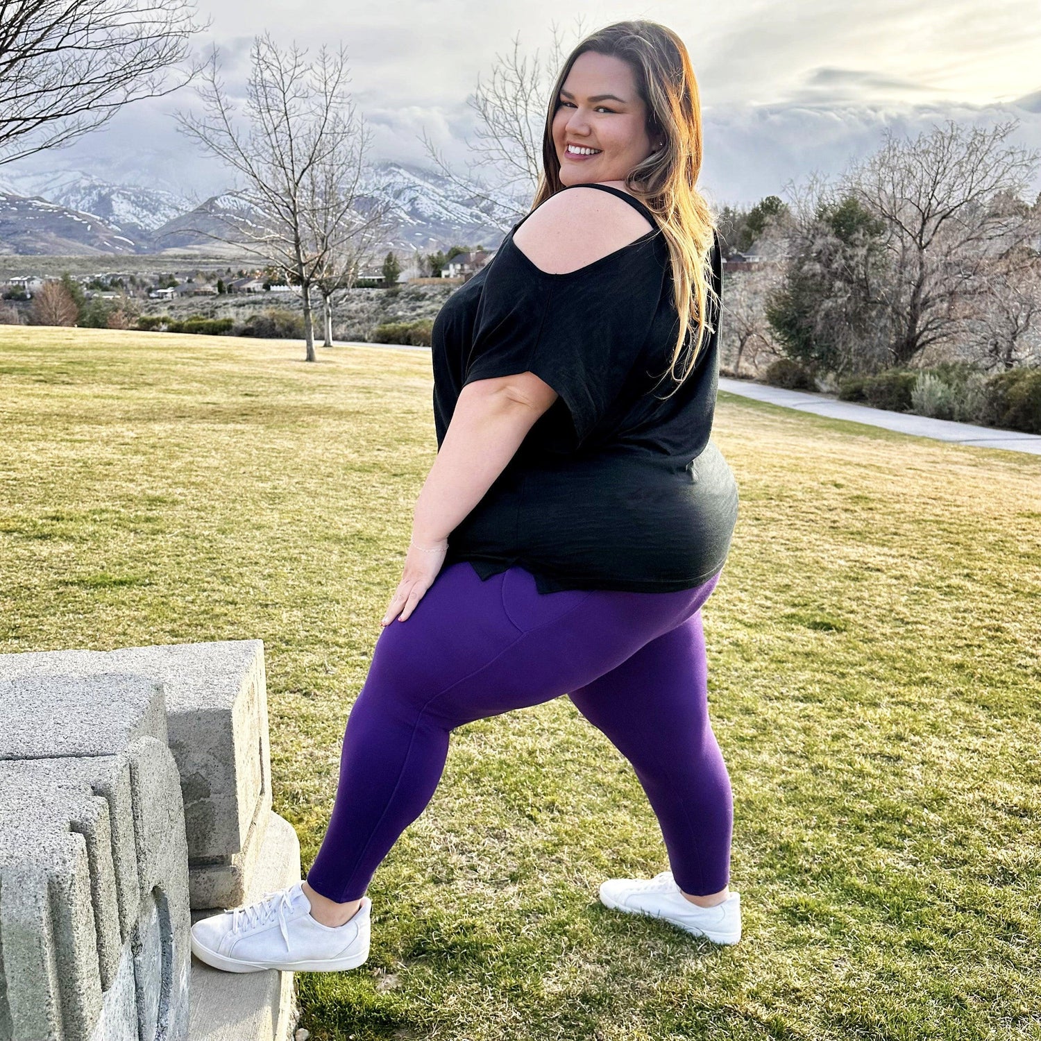 Debbie Off Shoulder Tee - Black - Snag