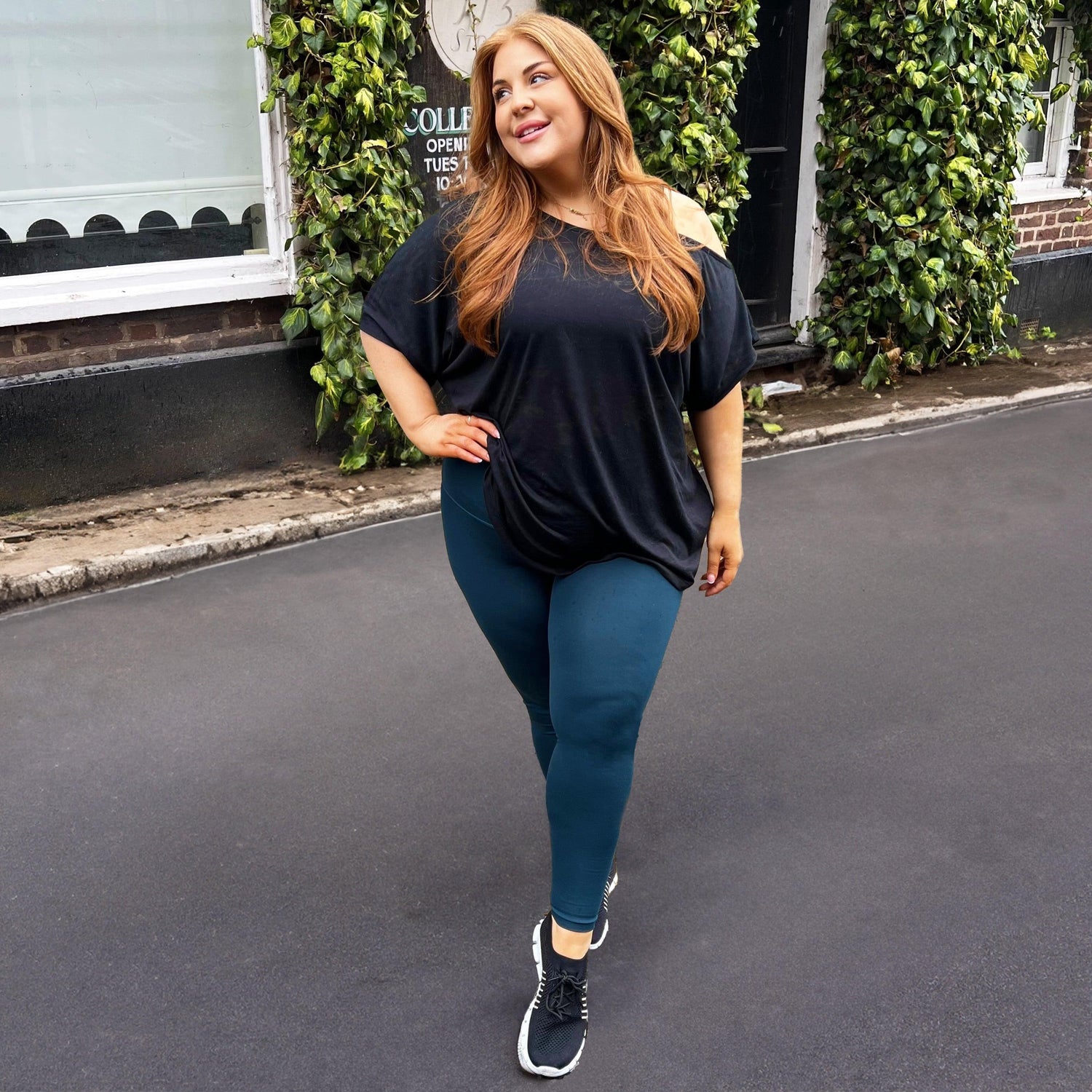 Debbie Off Shoulder Tee - Black - Snag