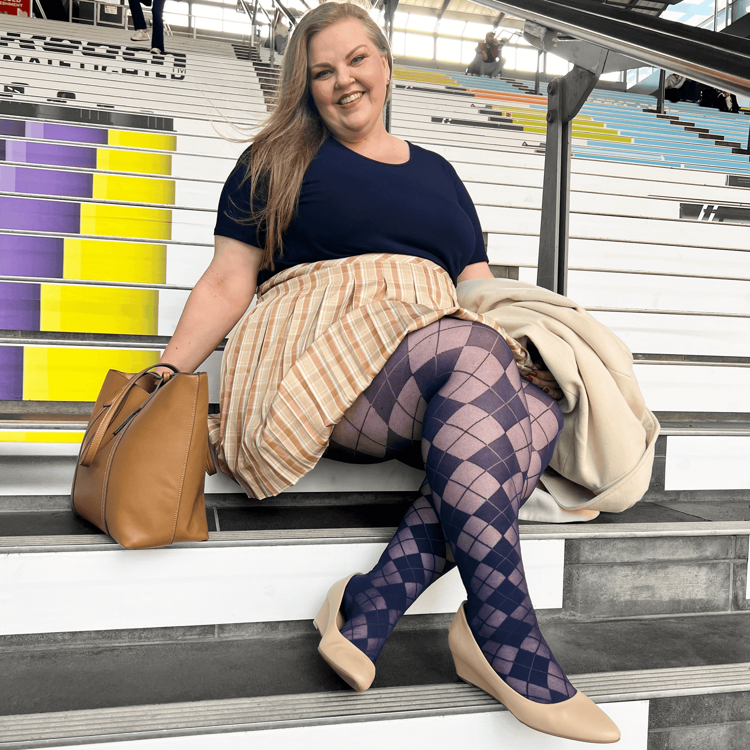 Diamond Tights - Navy - Snag