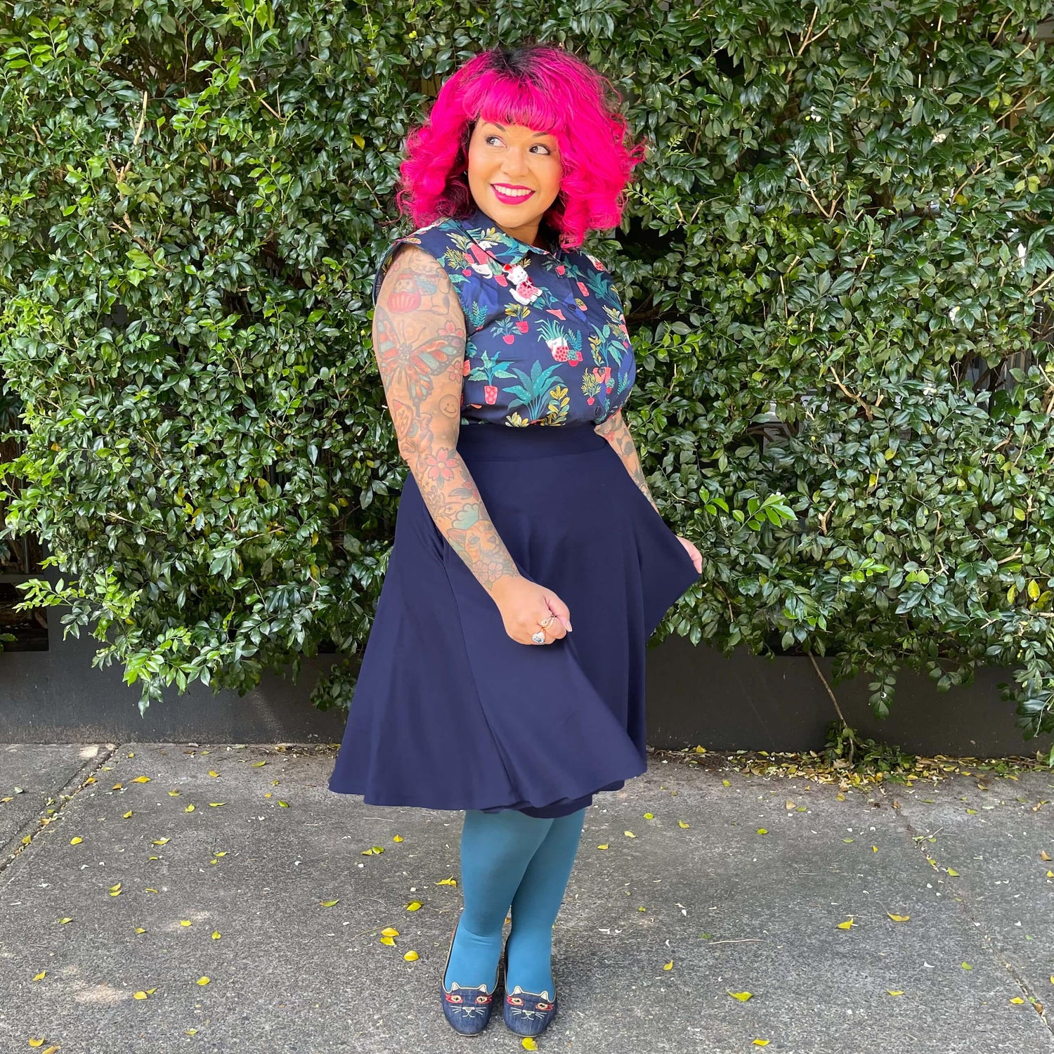 Flare Skirt - Navy - Snag