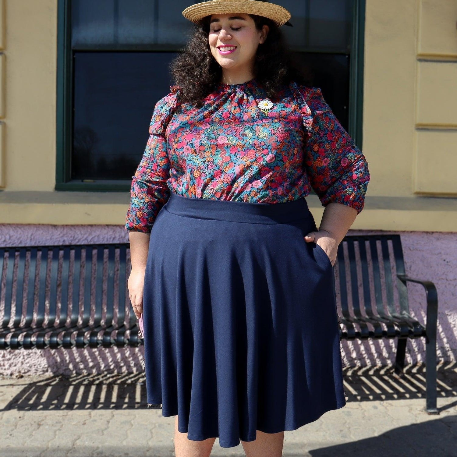 Flare Skirt - Navy - Snag