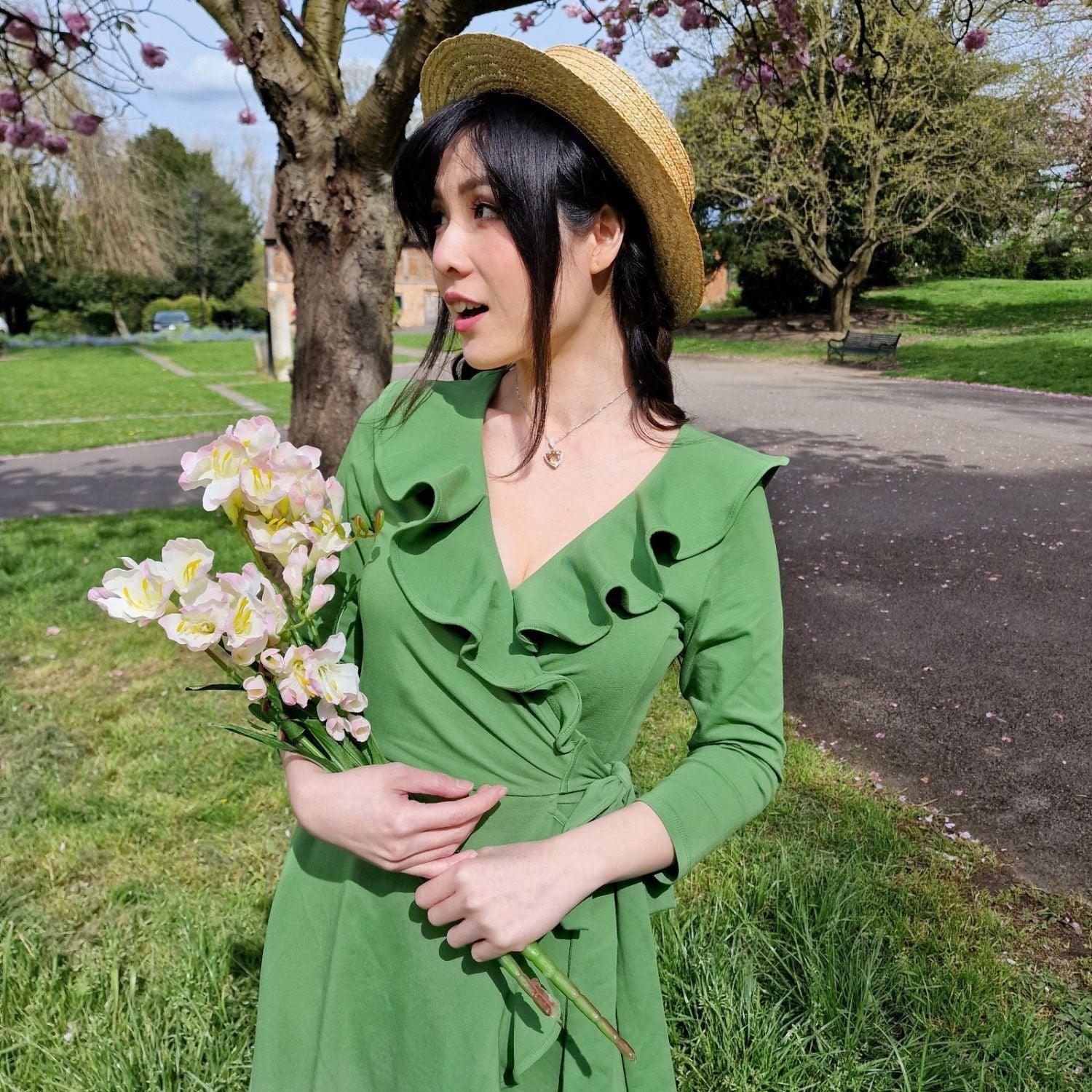 Frill Wrap Dress - Meadow - Snag