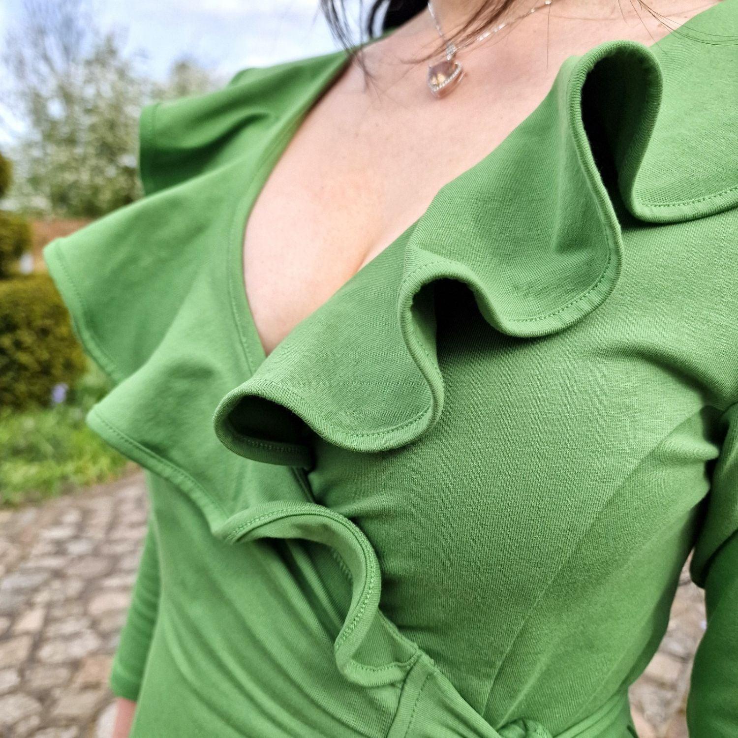 Frill Wrap Dress - Meadow - Snag